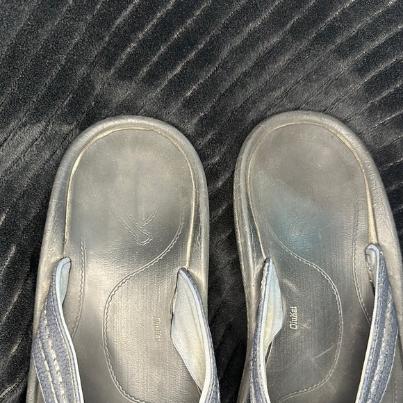 Men’s Olukai Hokua Quick Drying Beach Sandals Size 12 GUC in Blue Retails $80 - Picture 3 of 10